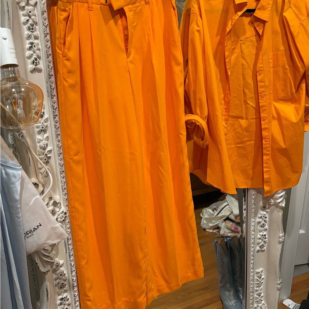 Universal Thread Orange Shirt and Pants Set